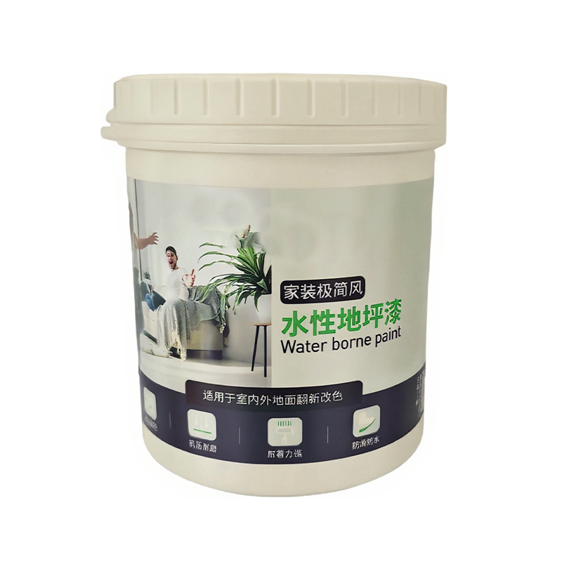 How does water-based floor paint achieve high strength and wear resistance while maintaining natural breathability?